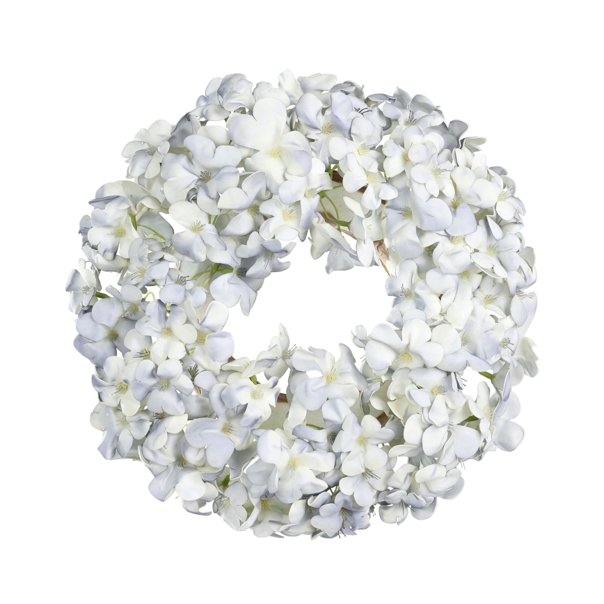 Eglo - Grinalda de flores artificiais diâmetro 35 cm azul