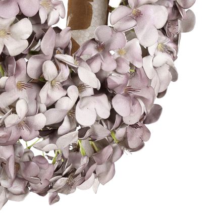 Eglo - Grinalda de flores artificiais diâmetro 35 cm roxo