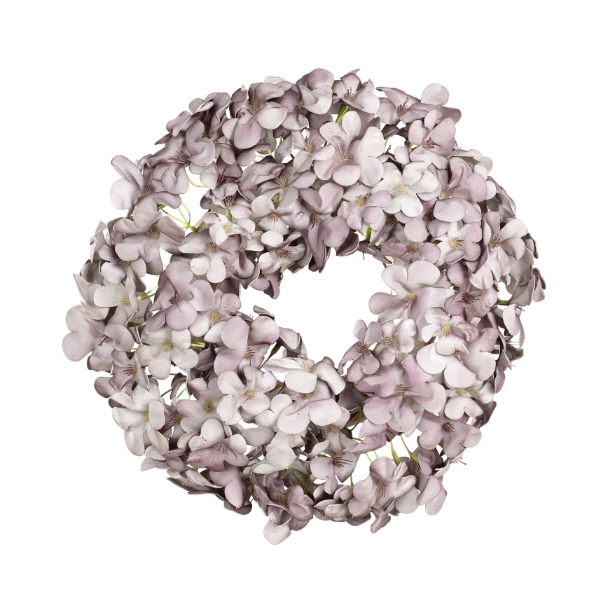 Eglo - Grinalda de flores artificiais diâmetro 35 cm roxo