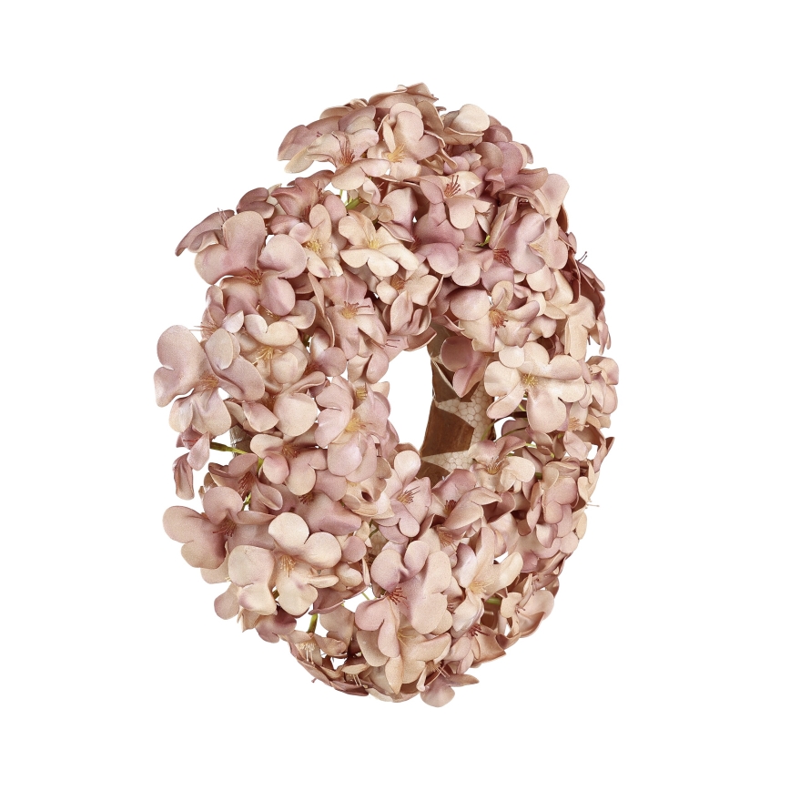 Eglo - Grinalda de flores artificiais diâmetro 35 cm rosa