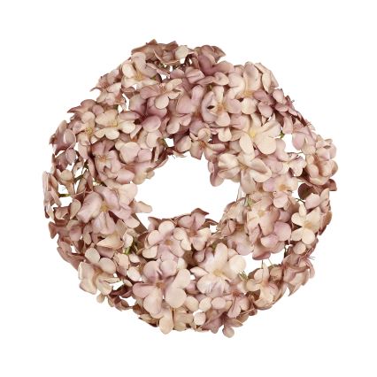 Eglo - Grinalda de flores artificiais diâmetro 35 cm rosa