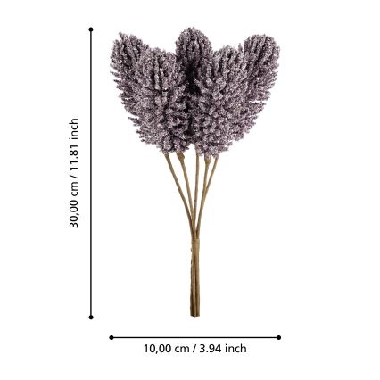 Eglo - Flor artificial 30 cm roxo