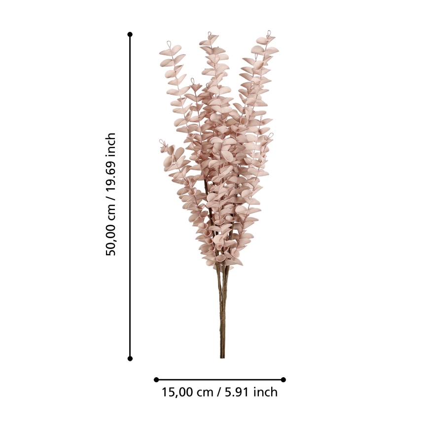 Eglo - Flor artificial 50 cm rosa