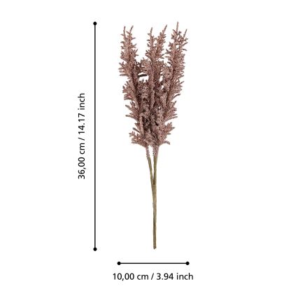 Eglo - Flor artificial 36 cm vermelho