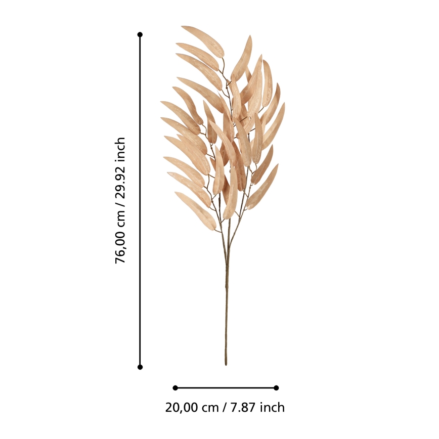 Eglo - Flor artificial 76 cm laranja