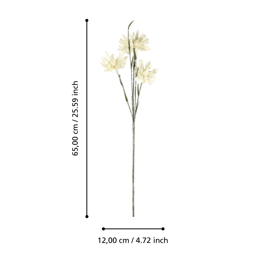 Eglo - Flor artificial 65 cm amarelo