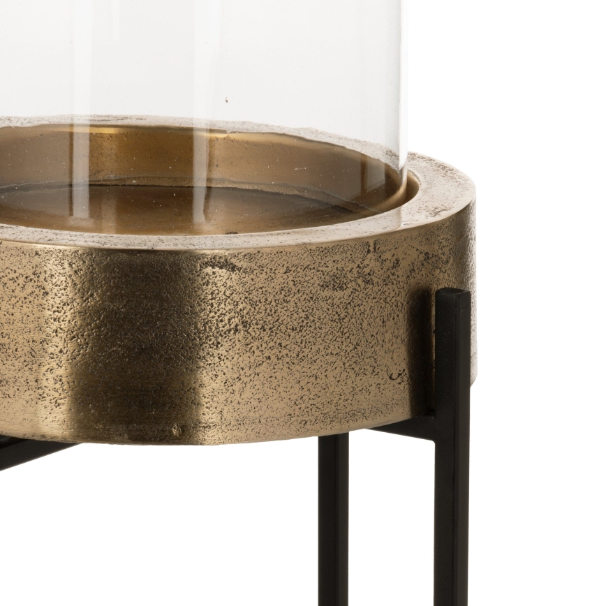 Eglo 428257 - Conjunto de 2 castiçais IBUSUKI dourado/preto