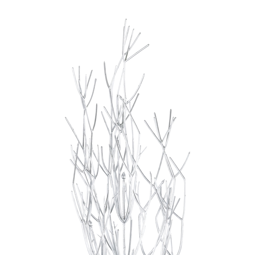 Eglo - Flor artificial 87,5 cm prateado