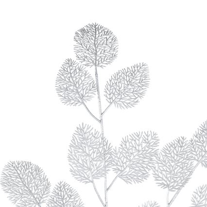 Eglo - Flor artificial 87,5 cm prateado