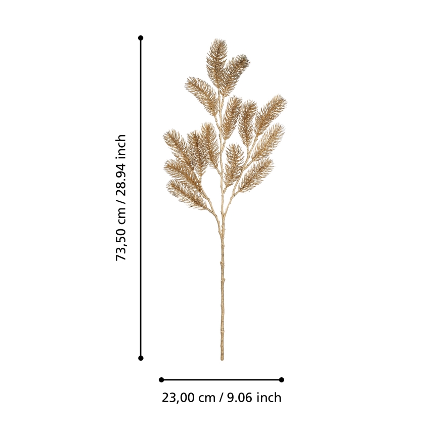 Eglo - Ramo artificial de Natal 73,5 cm dourado