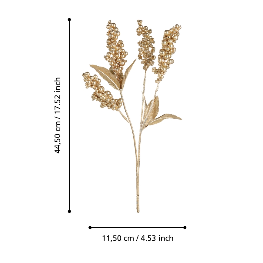 Eglo - Flor artificial 44,5 cm dourado