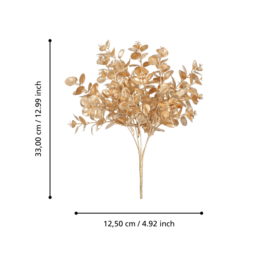 Eglo - Flor artificial 33 cm dourado