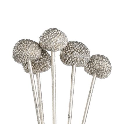 Eglo - Flor artificial 58,5 cm prateado