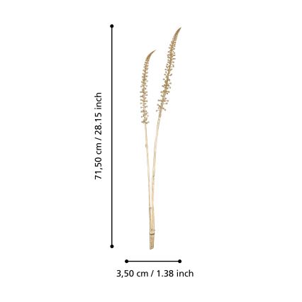 Eglo - Flor artificial 71,5 cm dourado