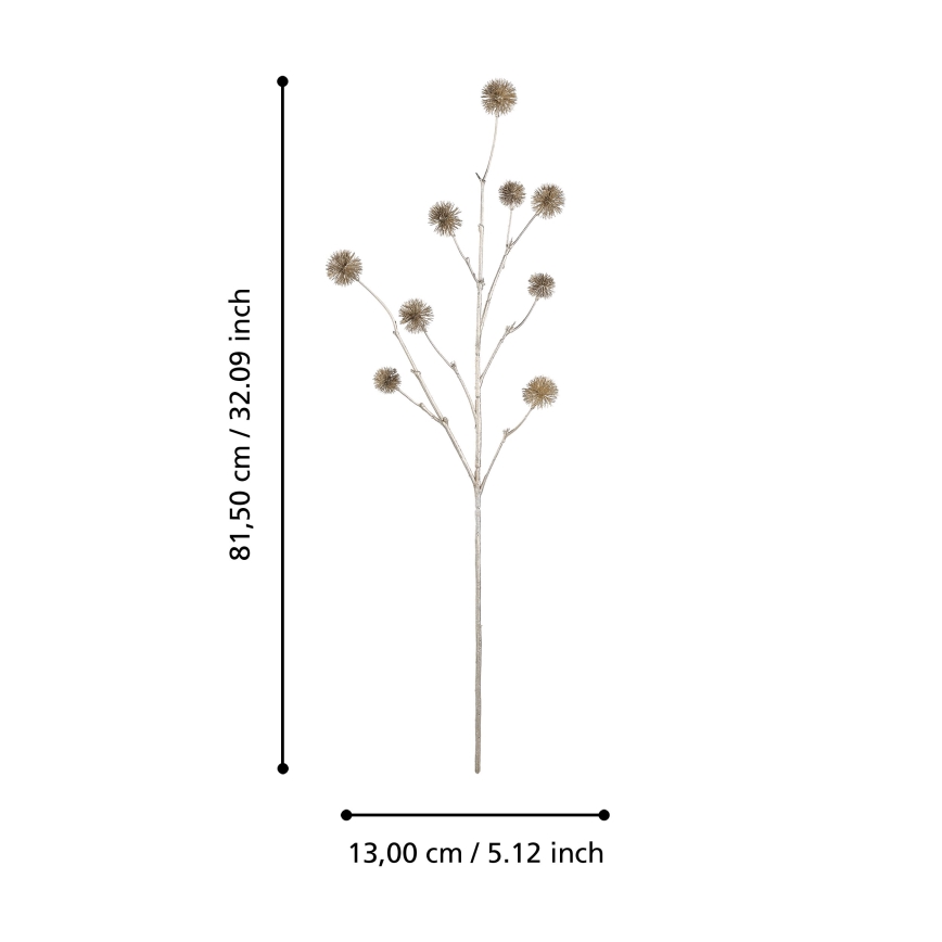 Eglo - Flor artificial 81,5 cm dourado