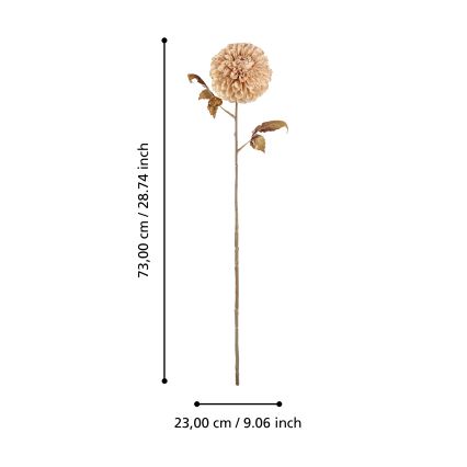 Eglo - Flor artificial 73 cm bege