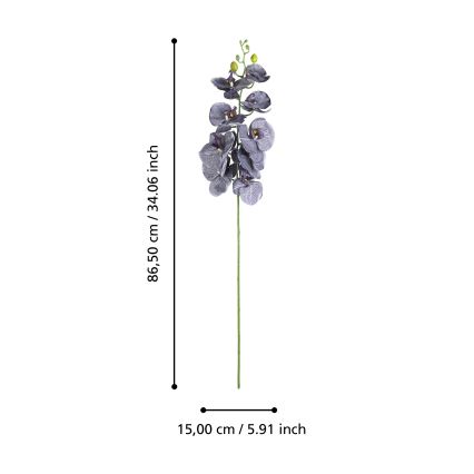Eglo - Flor artificial 86,5 cm roxo