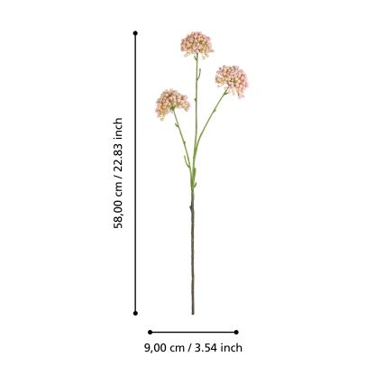 Eglo - Flor artificial 58 cm rosa