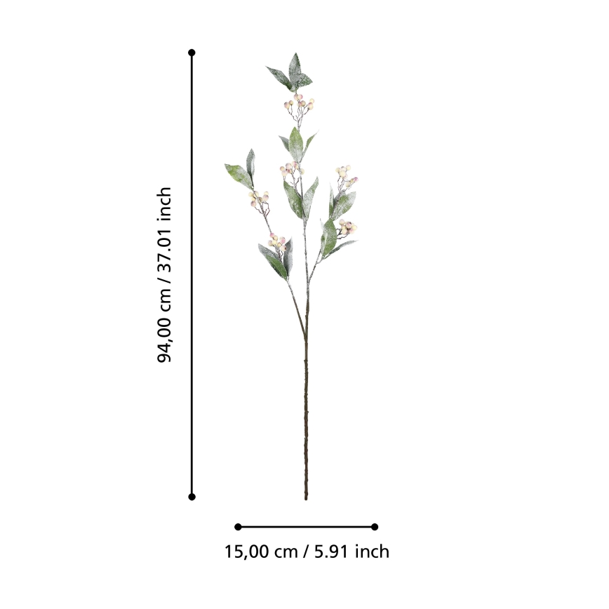 Eglo - Flor artificial 94 cm creme/verde