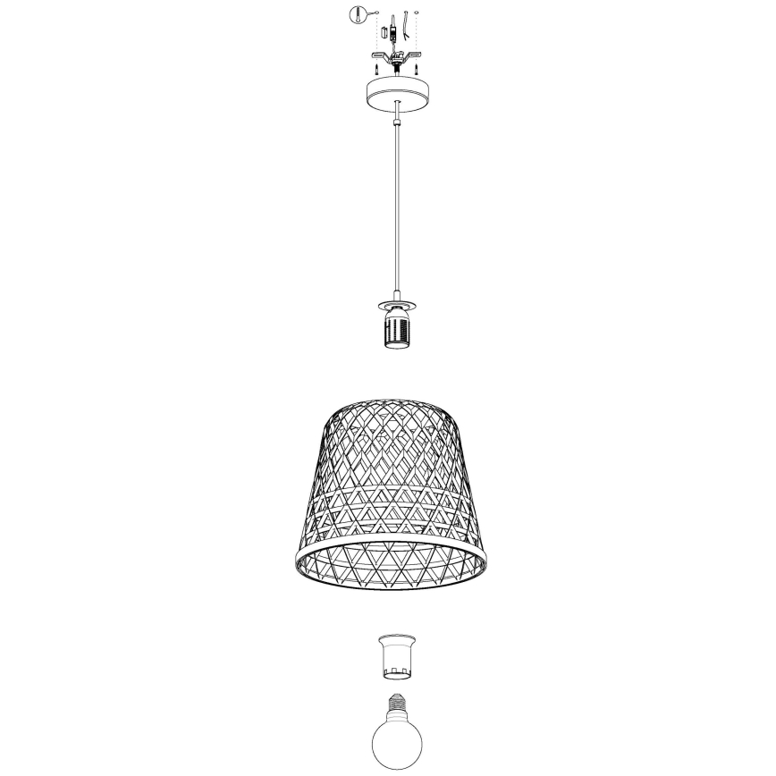 Eglo - Candelabro num fio 1xE27/60W/230V