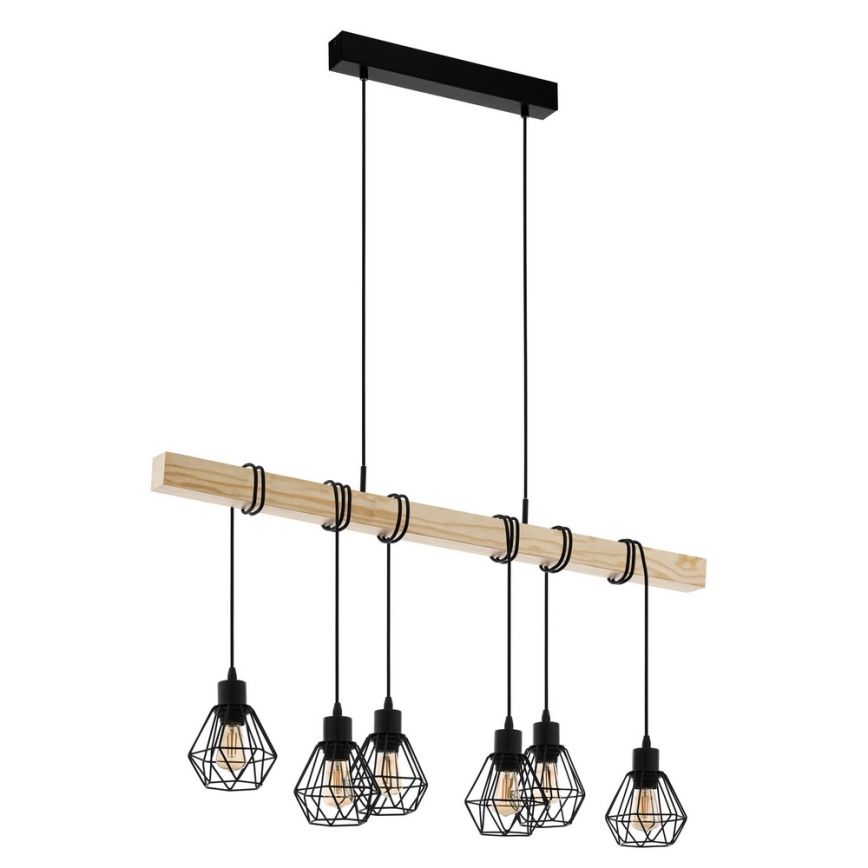 Eglo - Candelabro num fio TOWNSHEND 6xE27/60W/230V