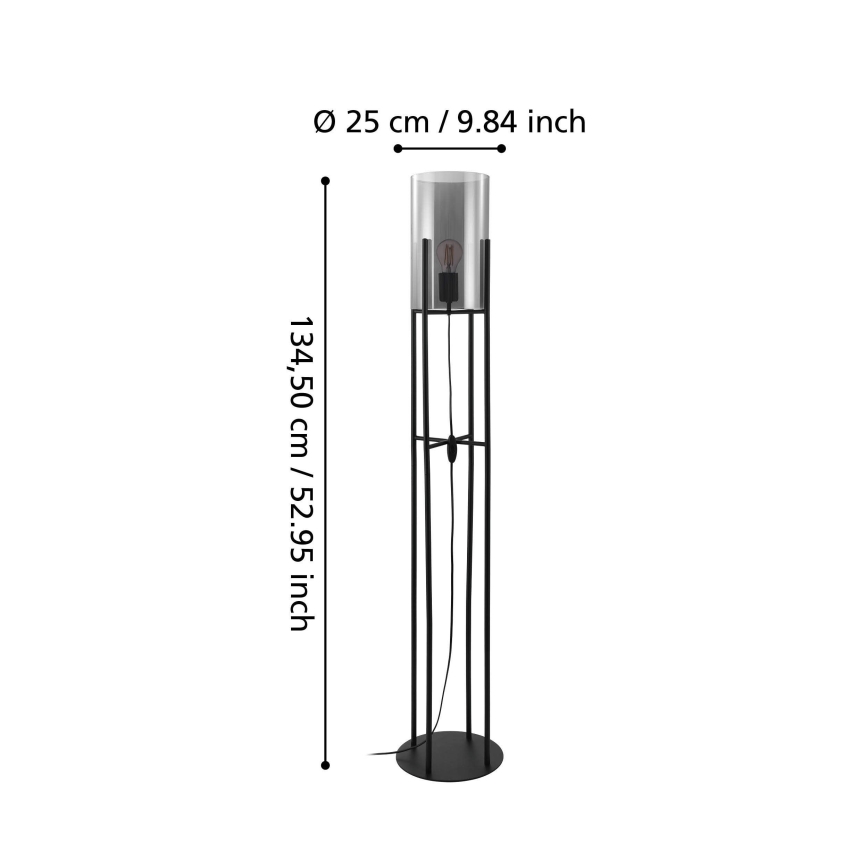 Eglo - Candeeiro de chão 1xE27/60W/230V
