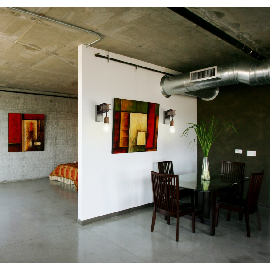 Eglo - Luz de parede TOWNSHEND 1xE27/10W/230V