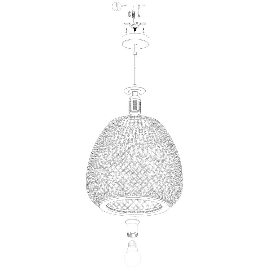 Eglo - Candelabro num fio 1xE27/40W/230V
