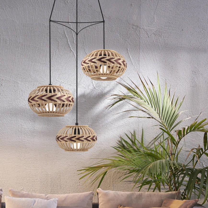 Eglo - Candelabro num fio 3xE27/40W/230V