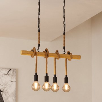 Eglo 43318 - Lustre suspenso por corrente YOUNGSTOWN 4xE27/40W/230V