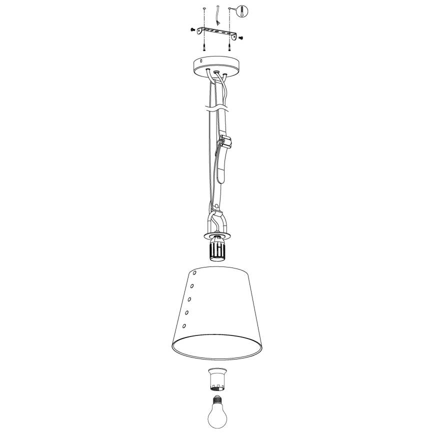 Eglo - Candelabro num fio 1xE27/60W/230V