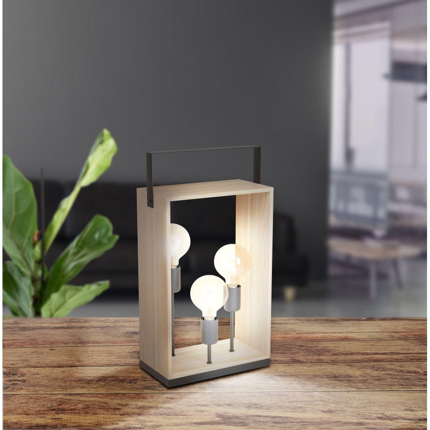 Eglo - Lâmpada de mesa 3xE27/40W/230V