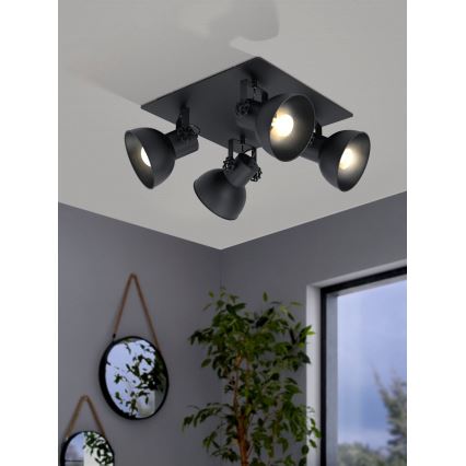 Eglo - Foco 4xE27/40W/230V