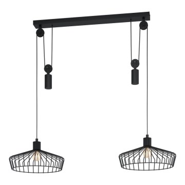 Eglo 43438 - Lustre suspenso com cabo WINKWORTH 2xE27/40W/230V