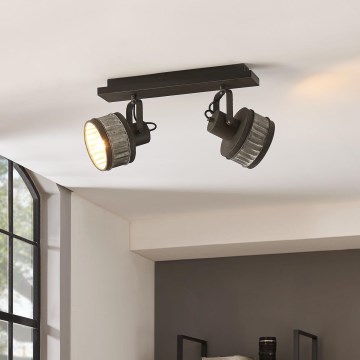 Eglo 43445 - Spot de teto TURROCK 2xE27/28W/230V