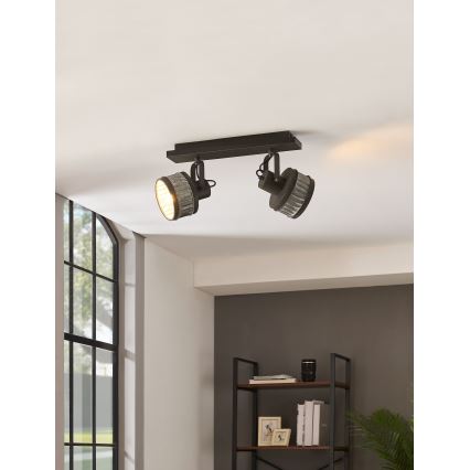 Eglo 43445 - Spot de teto TURROCK 2xE27/28W/230V