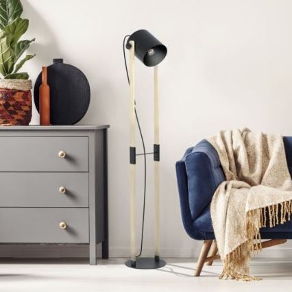 Eglo - Candeeiro de pé 1xE27/28W/230V