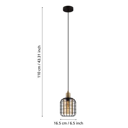Eglo - Candelabro suspenso 1xE27/40W/230V