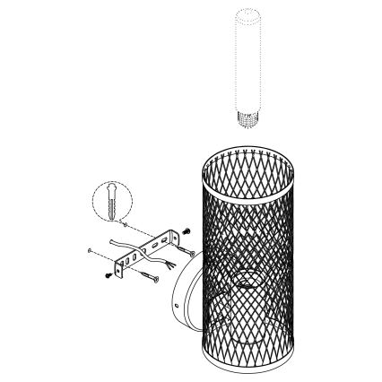Eglo - Iluminação de parede 1xE27/40W/230V