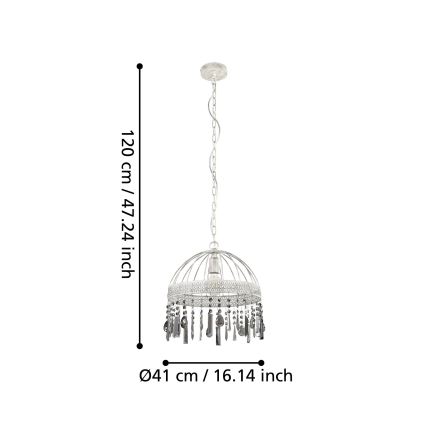 Eglo - Candelabro num fio 1xE27/40W/230V