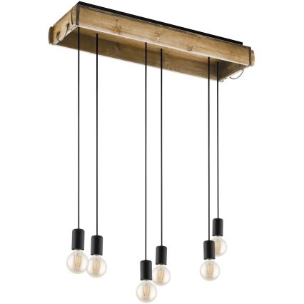 Eglo - Candelabro suspenso 6xE27/40W/230V
