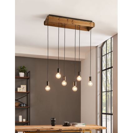 Eglo - Candelabro suspenso 6xE27/40W/230V