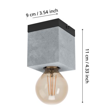 Eglo 43595 - Candeeiro de tecto PRESTWICK 1xE27/40W/230V