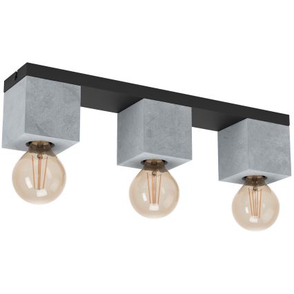 Eglo 43596 - Luminária de teto sobreposta PRESTWICK 3xE27/40W/230V