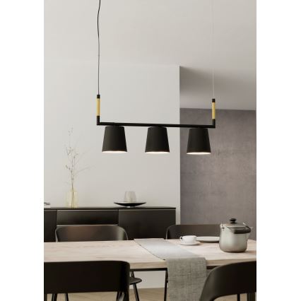 Eglo - Candelabro suspenso 3xE27/40W/230V