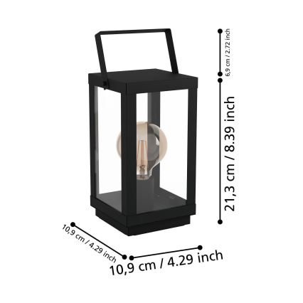 Eglo - Candeeiro de mesa 1xE27/60W/230V
