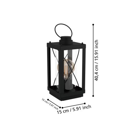 Eglo - Candeeiro de mesa 1xE27/60W/230V