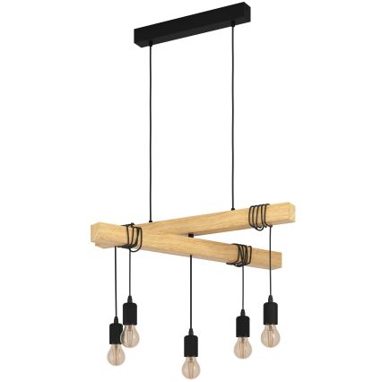 Eglo - Candelabro suspenso TOWNSHEND 5xE27/60W/230V