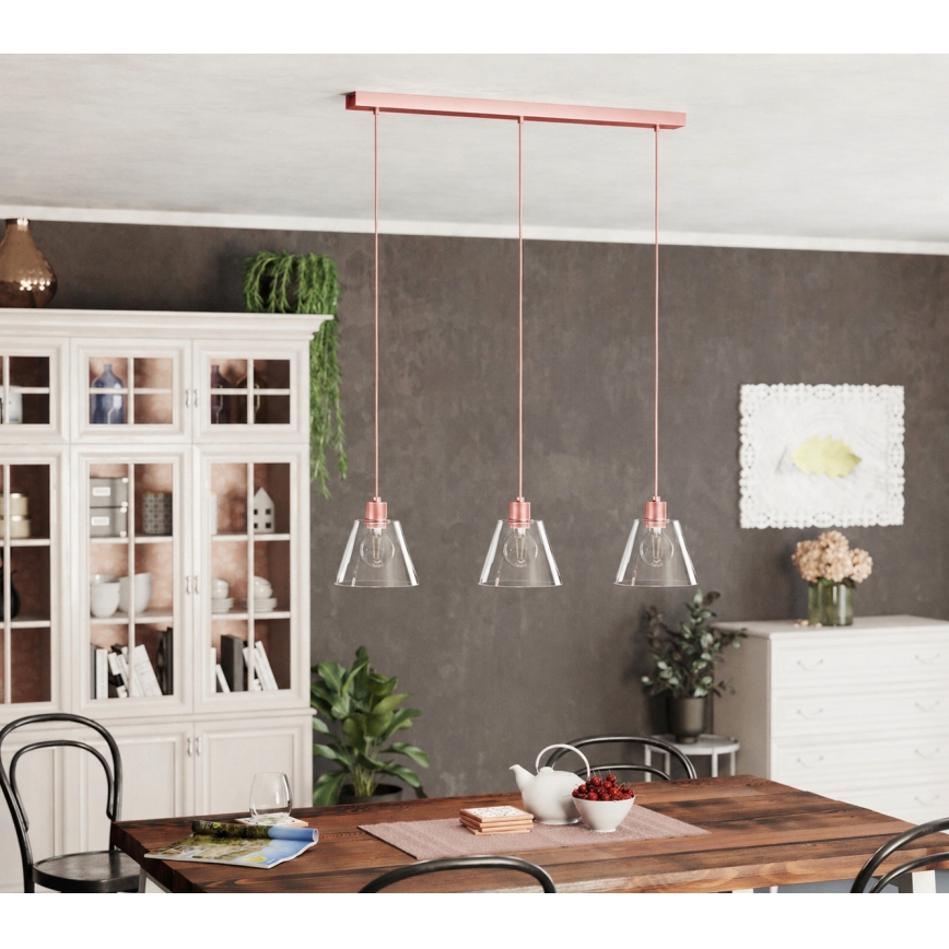 Eglo - Candelabro suspenso 3xE27/40W/230V