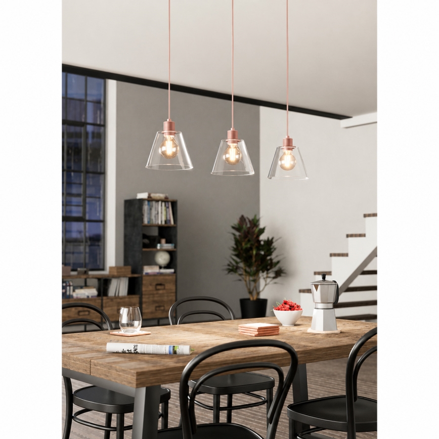 Eglo - Candelabro suspenso 3xE27/40W/230V